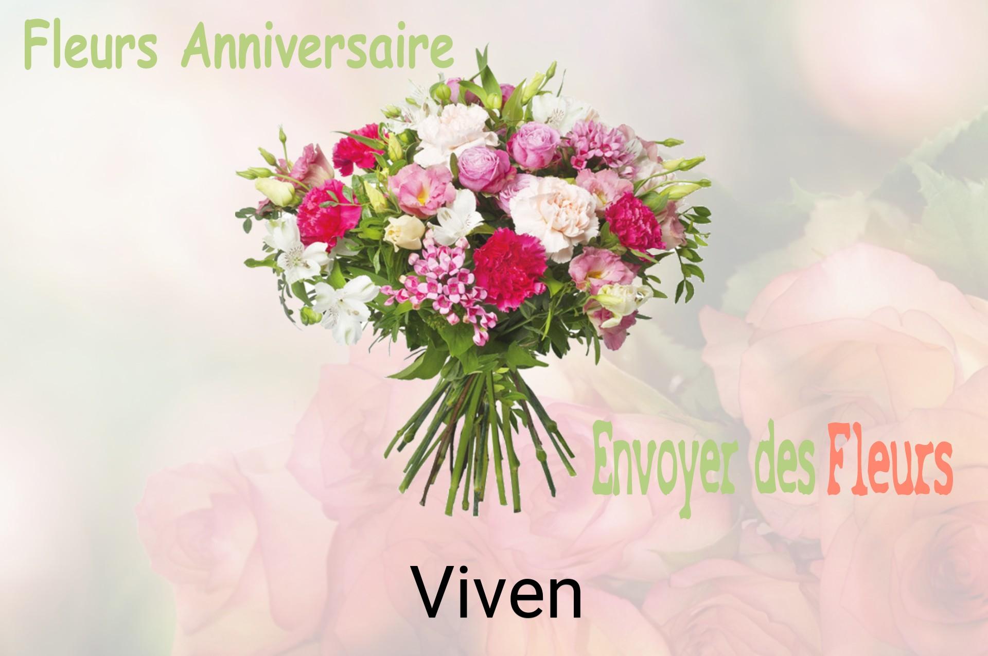 Bouquet de fleurs d’anniversaire livré à Viven